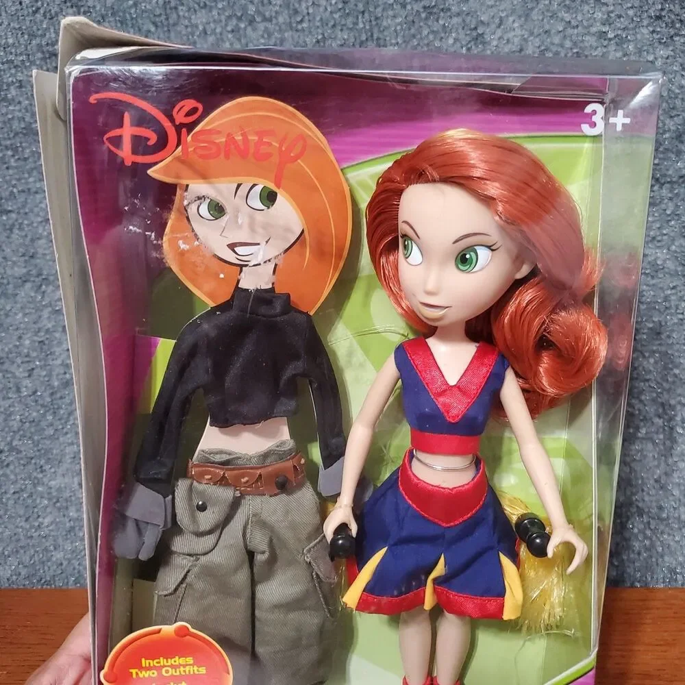 Disney Store Exclusive Kim Possible Doll Cheerleader & Crime Fighter Outfits New
